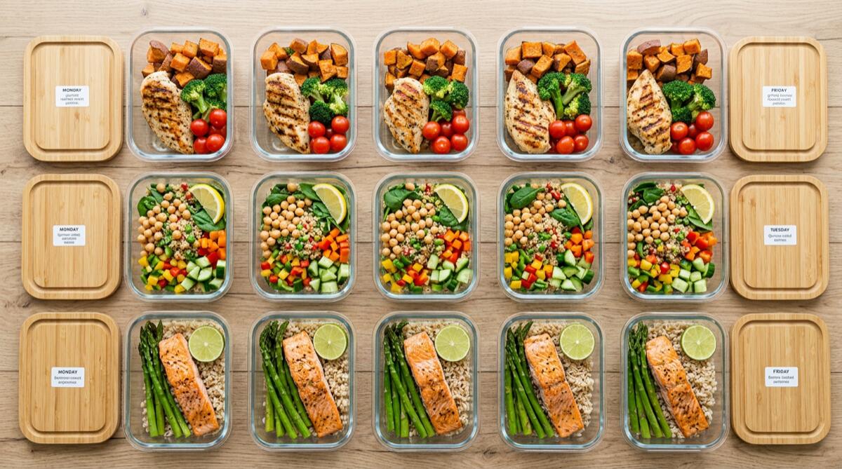 Meal prep dla początkujących: Jak przygotować posiłki na cały tydzień w 2 godziny